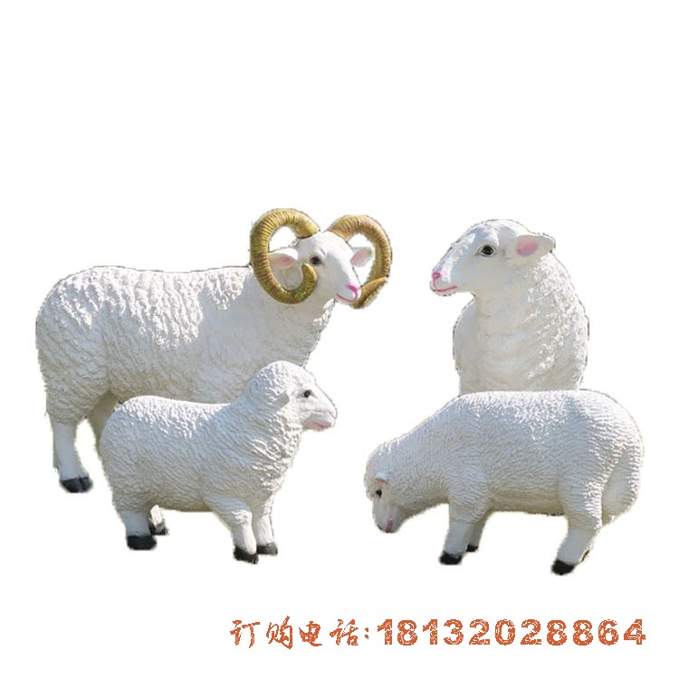 玻璃钢动物(wù)仿真山(shān)羊