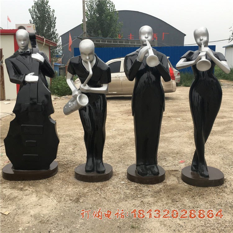 不锈钢音乐人物(wù)雕塑