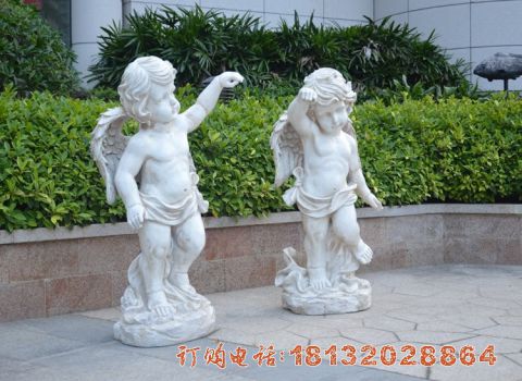 玻璃钢小(xiǎo)天使雕塑  西方人物(wù)雕塑