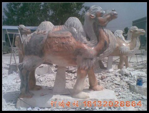 公园动物(wù)骆驼石雕