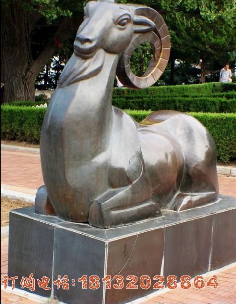 公园动物(wù)十二生肖铜雕