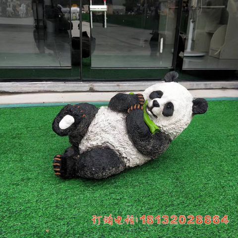 玻璃鋼熊貓動物(wù)雕塑